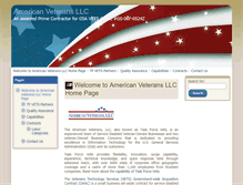 Tablet Screenshot of americanveteransllc.com